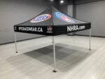 Durable and stylish 10x10 custom printed canopy, ideal for showcasing your brand at events.